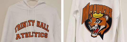 White Athletic Hoodie with Monarchs Logo