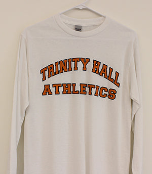 White Long Sleeve Athletics Shirt