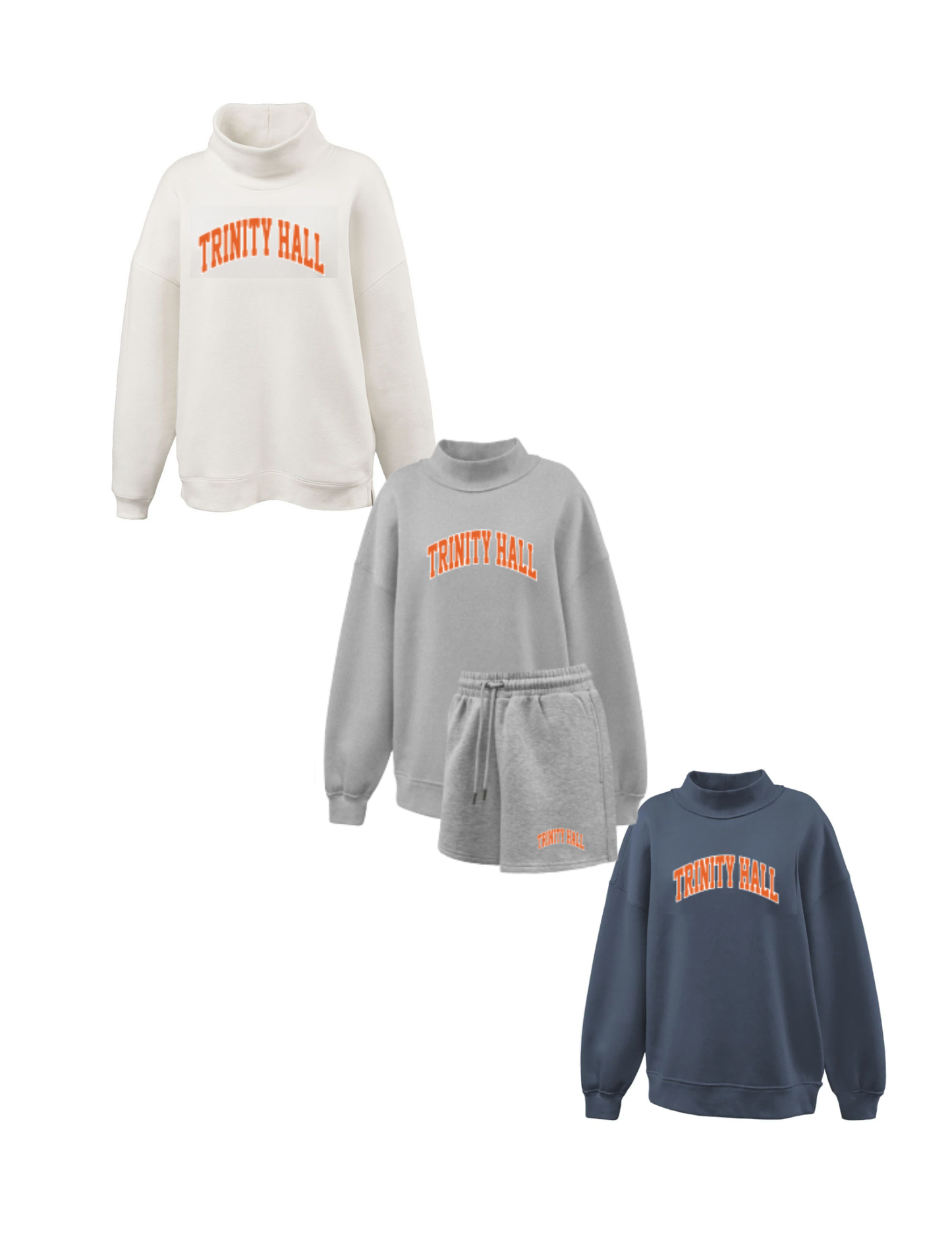 DML x Trinity Hall Mockneck Fleece Sweatshirt